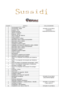 Lista dei materiali, dei sussidi didattici e delle attrezzature