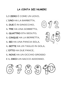 La conta dei numeri