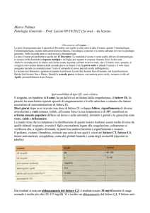 Marco Palmas Patologia Generale – Prof. Laconi 09/10/2012 (2a
