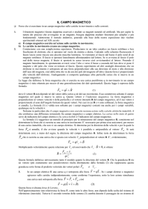 il campo magnetico - Liceocopernico.it