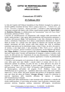 Comune Mont.so- C. Stampa 03.02.14