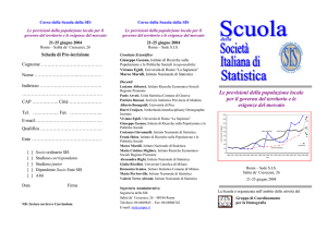 Titolo della Scuola Estiva - Società Italiana Statistica
