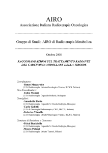 M - AIRO associazione italiana radioterapia oncologica