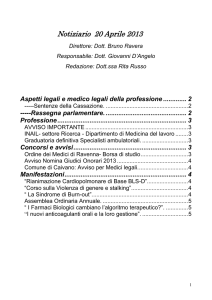 Aspetti legali e medico legali della professione