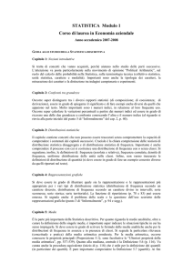 statistica i - Dipartimento di Economia Università degli Studi di Perugia