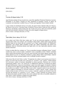 Storia romana I (2014-2015) 1 Varrone, De lingua Latina, V 55 Ager