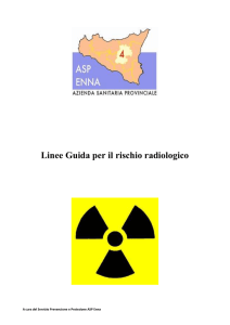 Linee Guida per il rischio radiologico