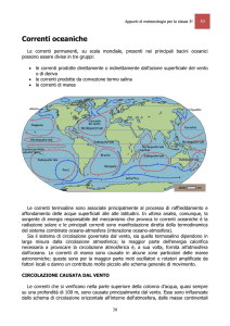 Correnti oceaniche - Istituto d`Istruzione Superiore "M. Ciliberto – A