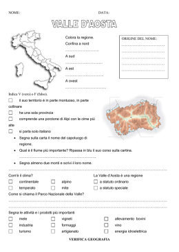 Carta d`identità della regione