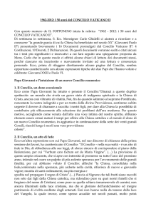 1962-2012: I 50 anni del CONCILIO VATICANO II