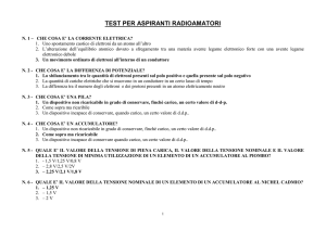 test per aspiranti radioamatori - volontario di protezione civile e