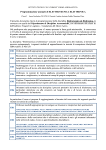 Rubrica delle competenze: Traguardi formativi