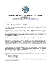 Scarica comunicato - fondazione centro studi campostrini
