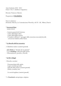 Filosofia 5CLL Prof. Marotta Francesco