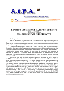 Il bambino ADHD cosa possono fare gli ins