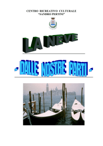 La neve dalle nostre parti