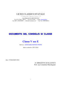 5E - Liceo Classico V. Emanuele II di Jesi