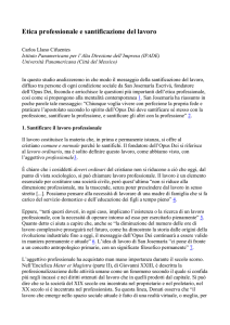 Etica professionale e santificazione del lavoro Carlos Llano