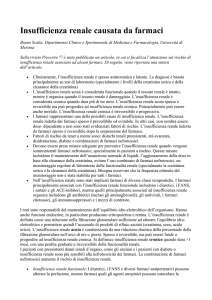 Insufficienza renale causata da farmaci Bruno Scalia. Dipartimento