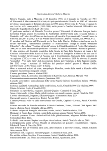 Curriculum - Università di Macerata