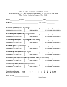 documento valutazione esame medicina interna