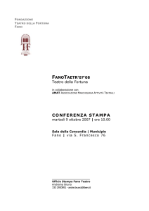 FanoTeatr`07`08 - Urbino e Provincia