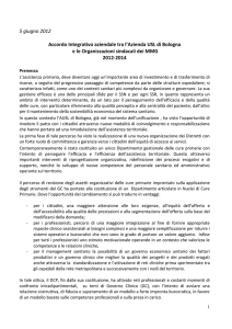 ASL Bologna-accordo locale MMG 2012
