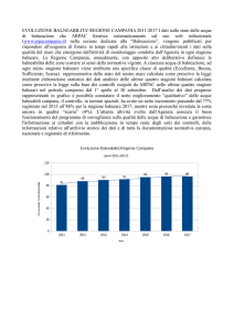 Evoluzione balneabilità Regione Campania 2011-2017
