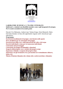 laboratori teatro integrato scuole scheda tecnica