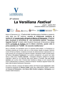 Marina di Pietrasanta (LU)_ Il Festival della Versiliana gioca d