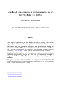 Guida all` installazione e configurazione di un sistema Red Hat Linux