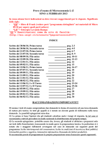 Testi di esame - Università degli studi di Pavia