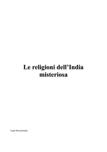Le religioni dell`India misteriosa