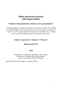 Sillabo - ic montecastrilli