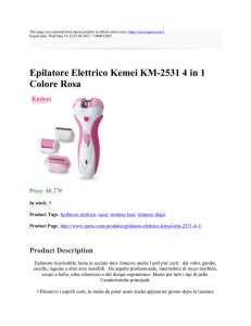Epilatore Elettrico Kemei KM-2531 4 in 1 Colore Rosa : Attiva IperSi