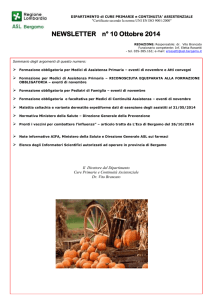 Newsletter ottobre 2014