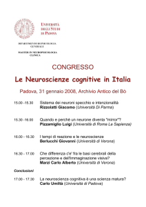Le Neuroscienze cognitive in Italia