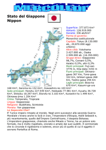 Stato del Giappone Nippon Superficie: 377.873 Km² Abitanti
