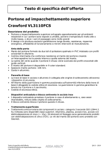 Crawford VL3110FCS Voci di capitolato (, 257 kB)
