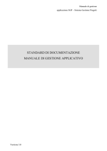 Manuale di gestione applicativo - Dipartimento per lo Sviluppo e la