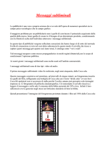 Messaggi subliminali - Liceo Scientifico Grassi