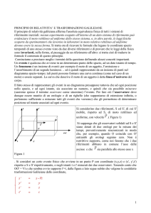 Trasformazioni Galileiane