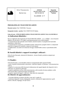 Itis Focaccia Salerno ANNO SCOLASTICO 2013/2014 CLASSE 3 F