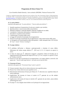 Programma di matematica Classe VA