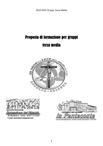 Progetto formativo terza media 2014-15