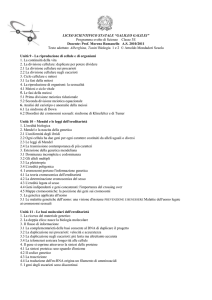 Programma svolto di scienze 3E 2010_2011