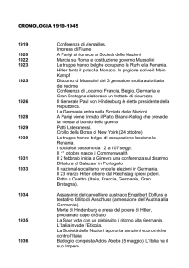 cronologia 1919-1945