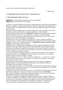 Titolo: “Logica dell`indagine scientifico-sociale”