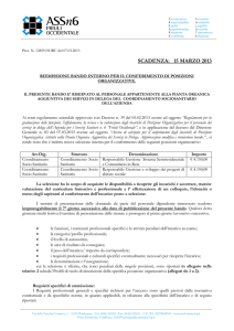 SecondoBando - Azienda per i Servizi Sanitari n. 6