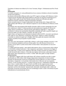 Translation of abstract into Italian by Dr